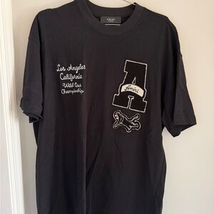 Amiri Los Angeles Wild Ones T-Shirt XL Black Embroidered Logo Made in USA